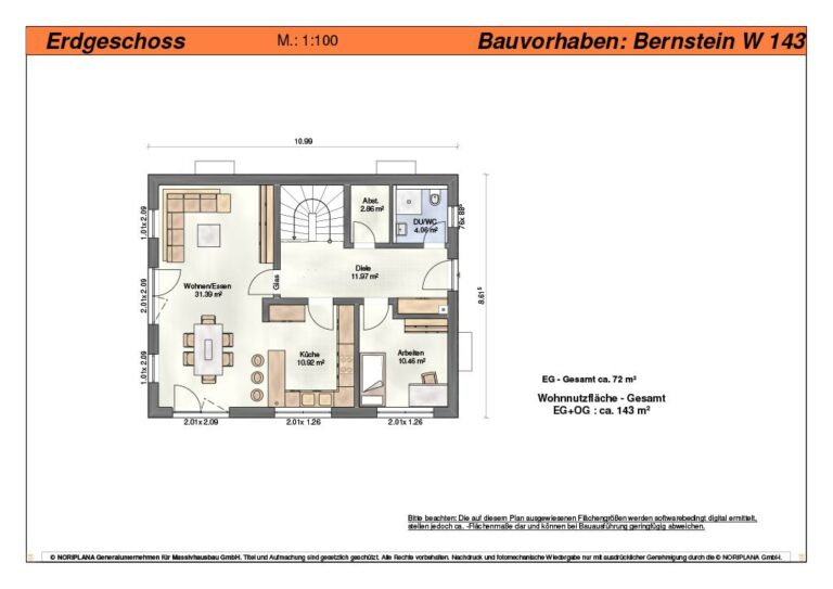 Bernstein W143 Grundriss Erdgeschoss