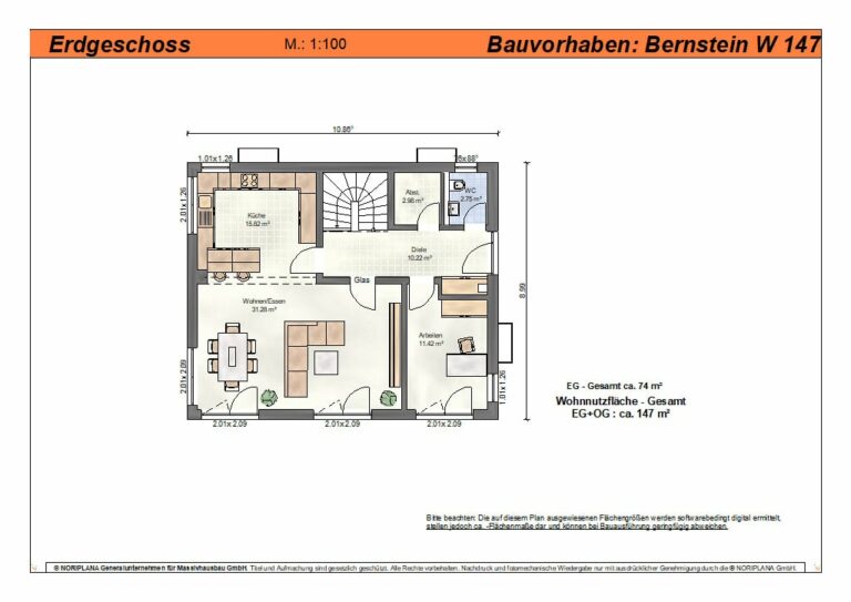 Bernstein W147 Grundriss Erdgeschoss